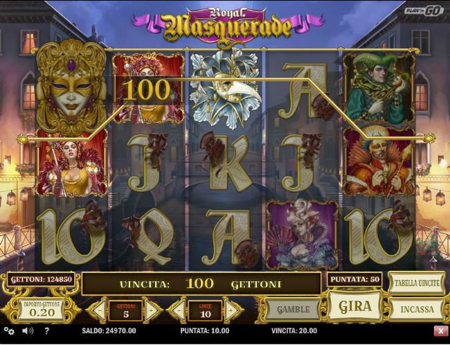 Masquerade Slot Machine Game